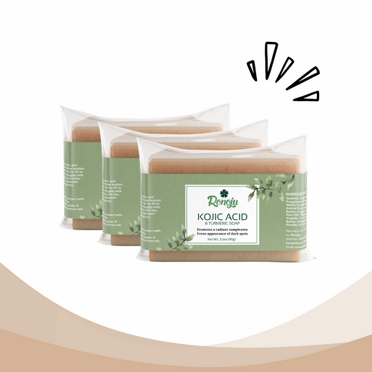 Radiant Glow Trio – 3x Kojic Acid & Turmeric Soaps