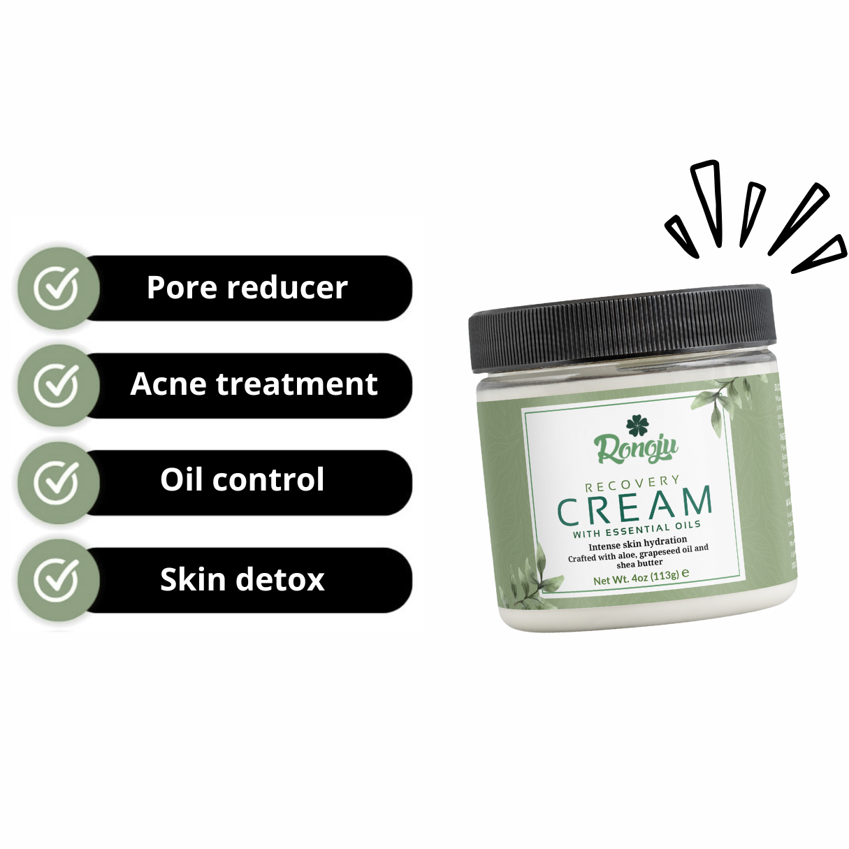 Recovery Cream with Essential Oils
