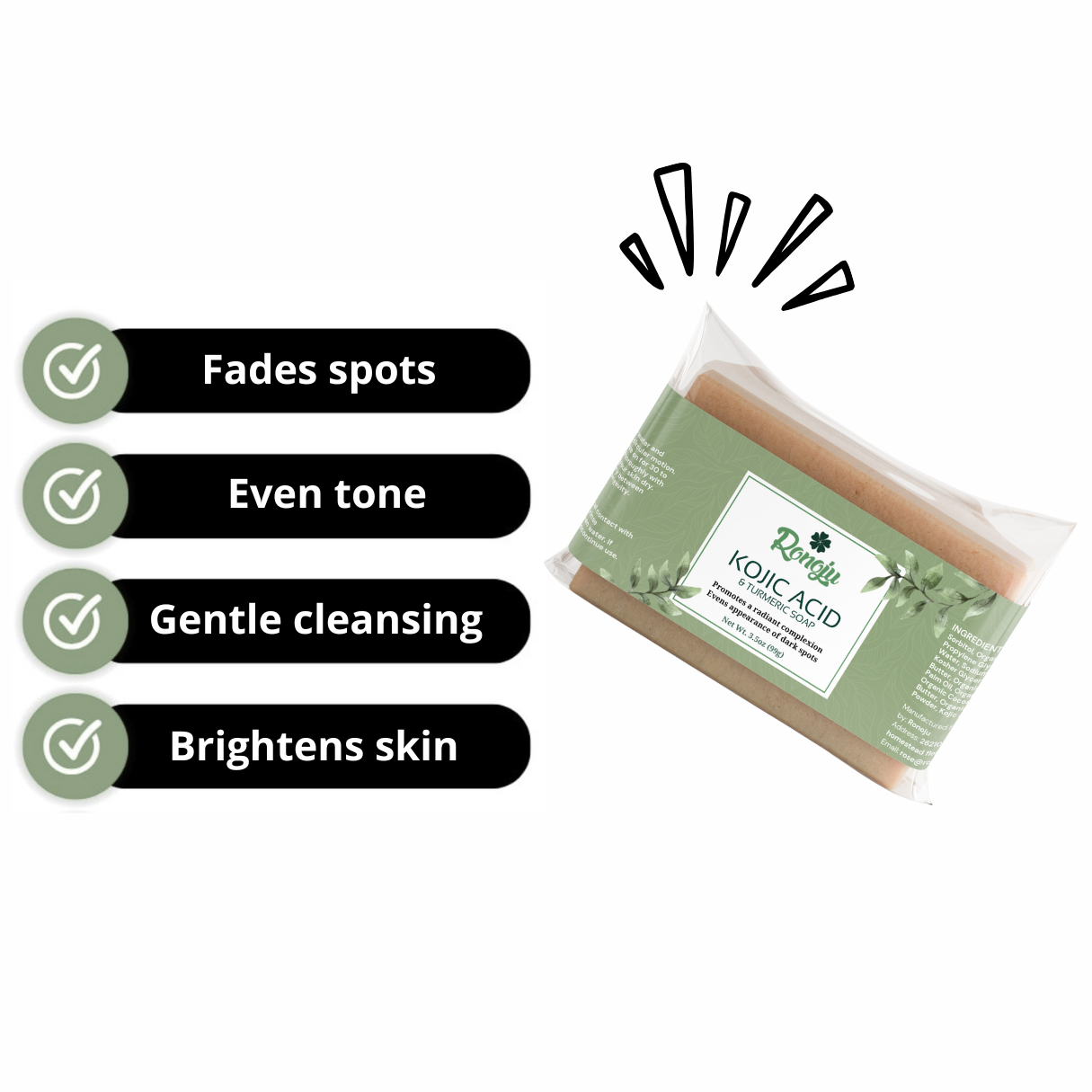 Kojic Acid & Turmeric Soap