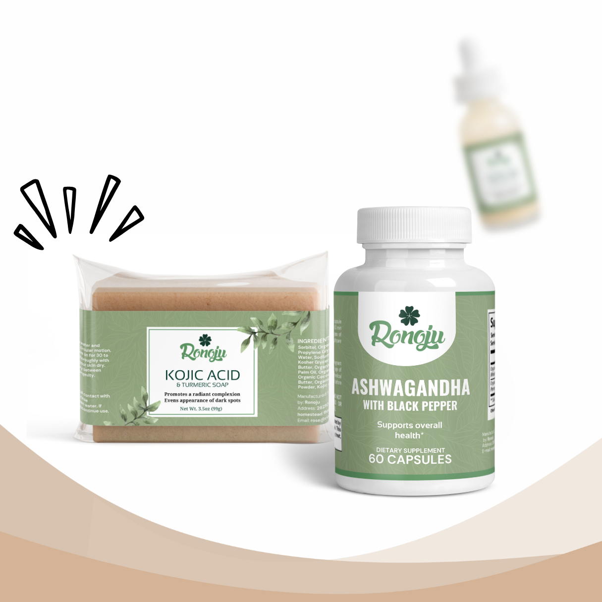 Total Wellness Bundle – Soap, Serum & Ashwagandha